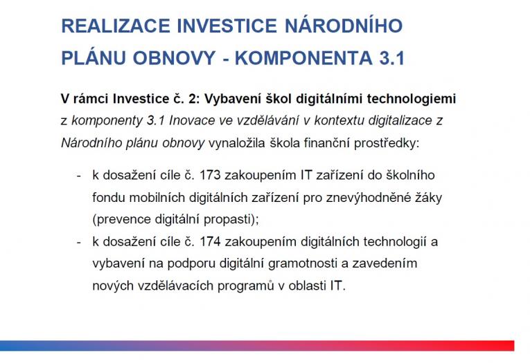 Komponenta 3.1